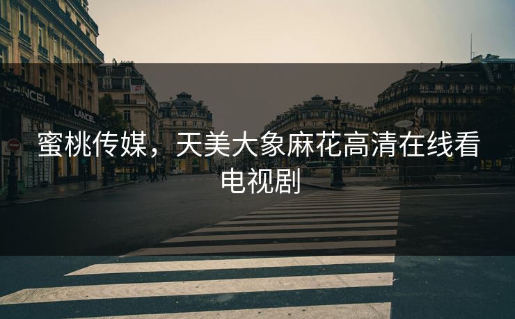 蜜桃传媒，天美大象麻花高清在线看电视剧